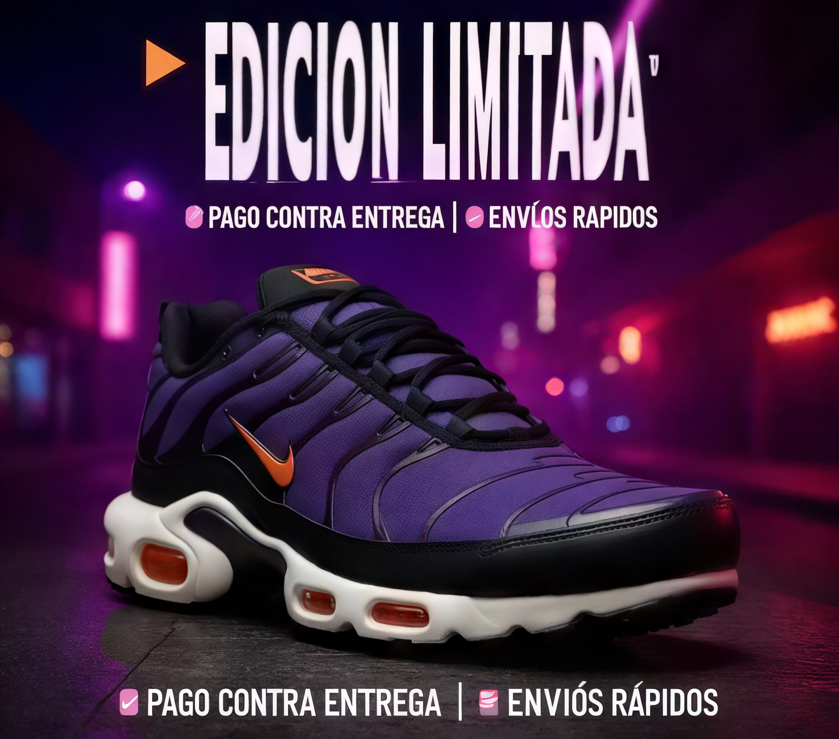 --💜Nike TN Morado💜🔥 Nike TN Naranja🔥        ⚡ ¡Últimos Pares Disponibles! ⚡--